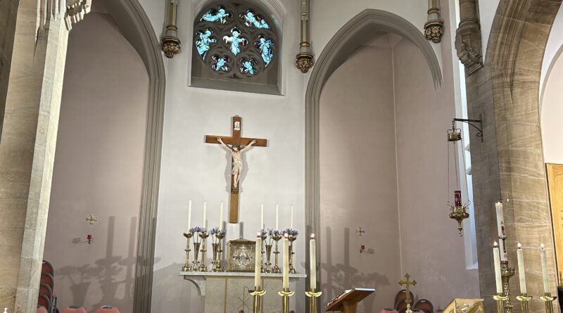 Students receive the Sacrament of Confirmation